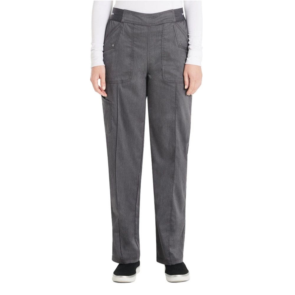 Women's Size 3XL Genuine Dickies Straight Leg Pull On Pant Scrubs Heather Pewter